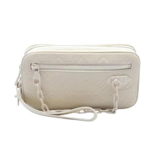 Pre-owned Leather louis-vuitton-bags Louis Vuitton Vintage , White , D...