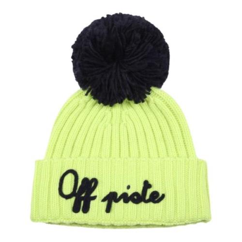 Gele Gebreide Muts met Pom Pom MC2 Saint Barth , Yellow , Unisex