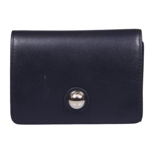 Zwarte leren portemonnee met klepsluiting Furla , Black , Dames