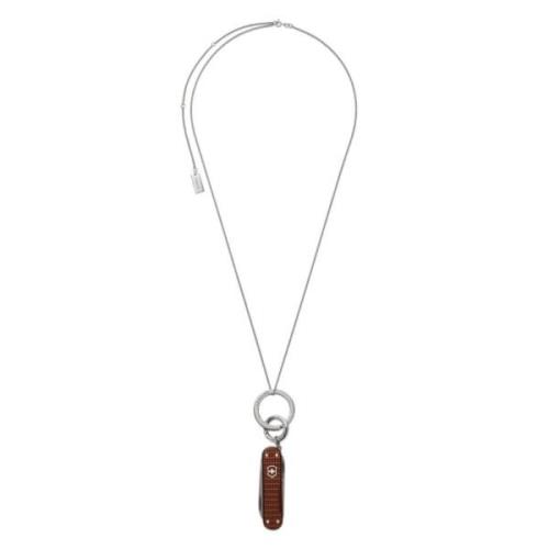 Mini Zwitsers Zakmes Ketting Lemaire , Gray , Heren