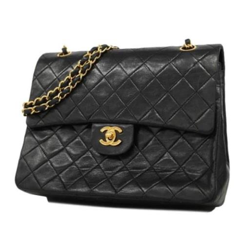 Pre-owned Leather chanel-bags Chanel Vintage , Black , Dames