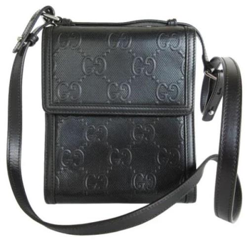 Pre-owned Leather gucci-bags Gucci Vintage , Black , Dames