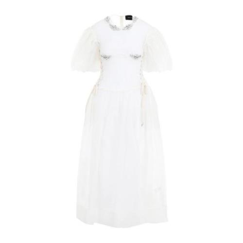 Ivoor Kant-Up Korset Jurk Simone Rocha , White , Dames