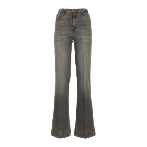 Moderne Dojo Grijze Jeans 7 For All Mankind , Gray , Dames