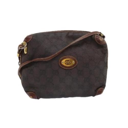 Pre-owned Canvas gucci-bags Gucci Vintage , Brown , Dames