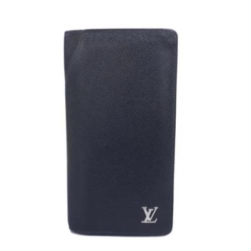 Pre-owned Fabric wallets Louis Vuitton Vintage , Blue , Heren