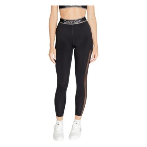 Zwarte Slip-on Leggings Calvin Klein , Black , Dames