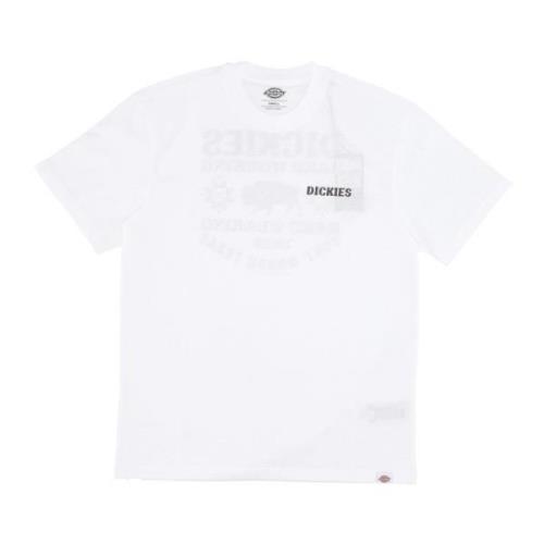 Witte Heren Tee Losse Pasvorm Dickies , White , Heren