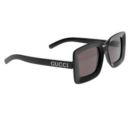 Stijlvolle zonnebril met uniek ontwerp Gucci , Black , Dames