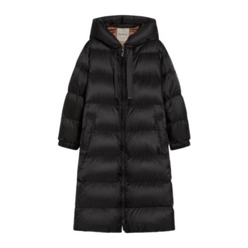 Waterafstotende donsparka met gewatteerd motief Max Mara , Black , Dam...