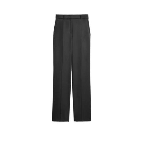 Zwarte Broek met Rechte Pijpen Max Mara , Black , Dames