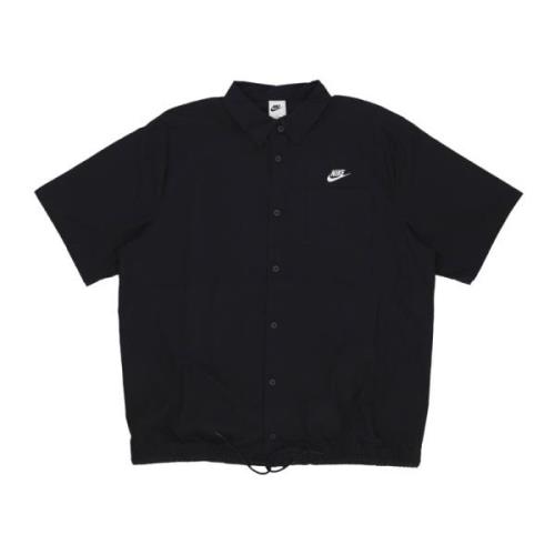 Venice Club Korte Mouwen Shirt Zwart/Wit Nike , Black , Heren