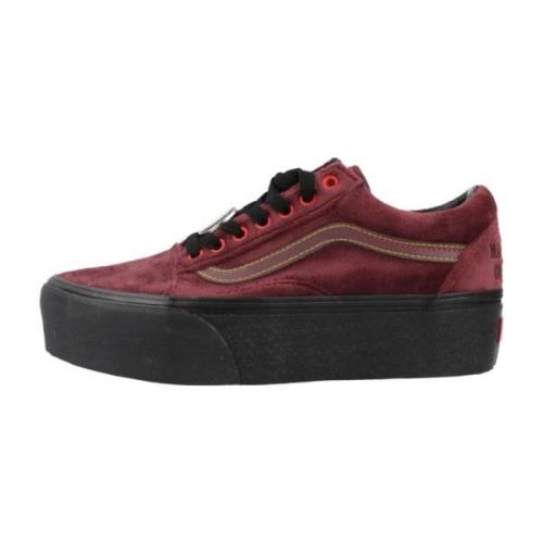 Old Skool Stackform Sneakers Vans , Red , Dames