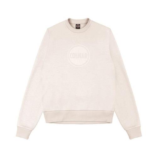 Heren Crewneck Sweater met Bedrukt Logo Colmar , Beige , Heren