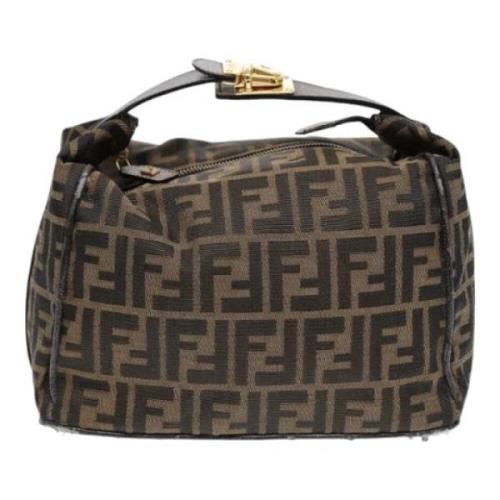 Pre-owned Canvas handbags Fendi Vintage , Brown , Dames