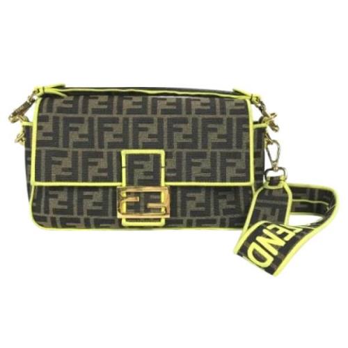 Pre-owned Canvas fendi-bags Fendi Vintage , Brown , Dames