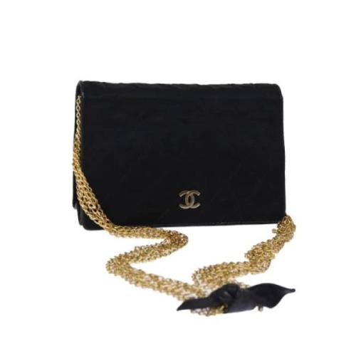 Pre-owned Silk chanel-bags Chanel Vintage , Black , Dames