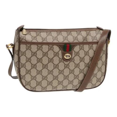 Pre-owned Leather gucci-bags Gucci Vintage , Beige , Dames