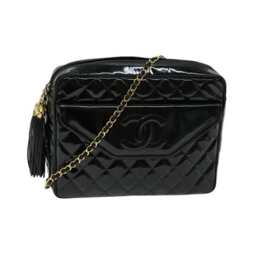 Pre-owned Leather chanel-bags Chanel Vintage , Black , Dames