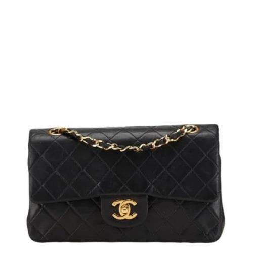 Pre-owned Leather chanel-bags Chanel Vintage , Black , Dames