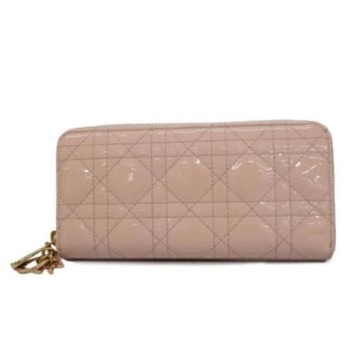 Pre-owned Fabric wallets Dior Vintage , Pink , Dames