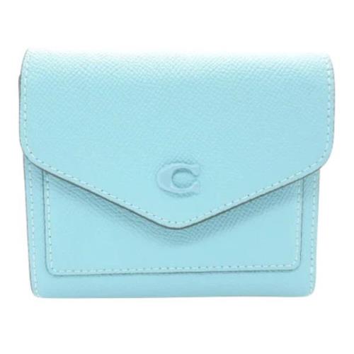 Pre-owned Leather wallets Coach Pre-owned , Blue , Dames