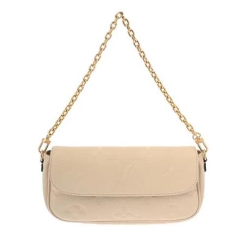 Pre-owned Leather louis-vuitton-bags Louis Vuitton Vintage , Beige , D...