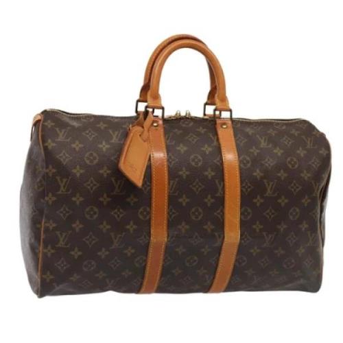 Pre-owned Canvas travel-bags Louis Vuitton Vintage , Brown , Dames