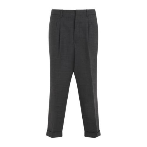 Grijze Broek voor Mannen Aw24 Ami Paris , Gray , Heren