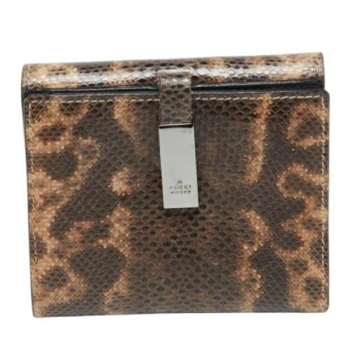 Pre-owned Fabric wallets Gucci Vintage , Brown , Dames