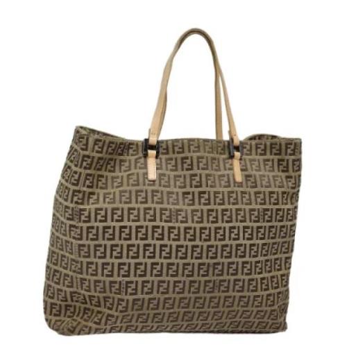 Pre-owned Canvas fendi-bags Fendi Vintage , Brown , Dames