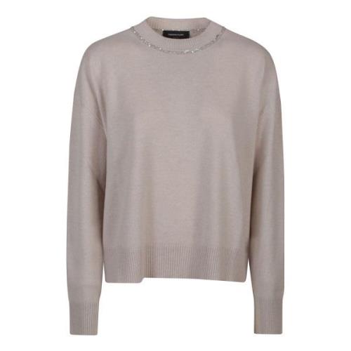 Gezellig Gebreide Pullover Sweater Fabiana Filippi , Gray , Dames