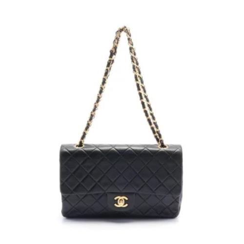 Pre-owned Leather chanel-bags Chanel Vintage , Black , Dames