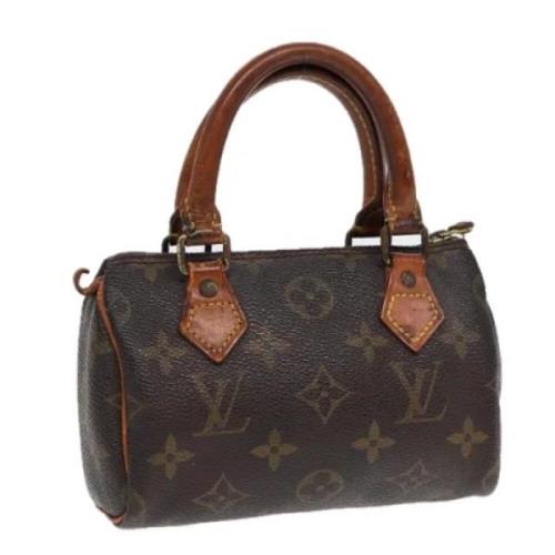 Pre-owned Canvas handbags Louis Vuitton Vintage , Brown , Dames