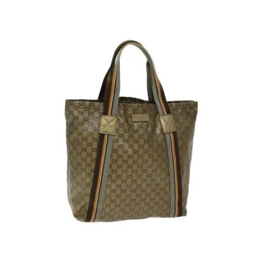 Pre-owned Canvas gucci-bags Gucci Vintage , Brown , Dames