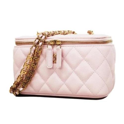 Pre-owned Leather chanel-bags Chanel Vintage , Pink , Dames