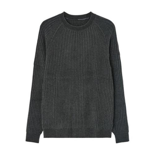 Blauwe Gestreepte Jersey Trui RRD , Gray , Heren