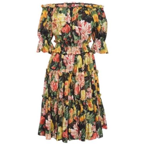 Pre-owned Cotton dresses Dolce & Gabbana Pre-owned , Multicolor , Dame...