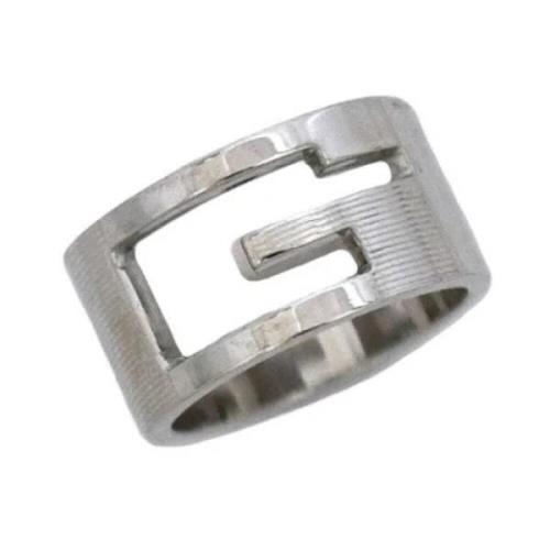 Pre-owned Silver rings Gucci Vintage , Gray , Dames