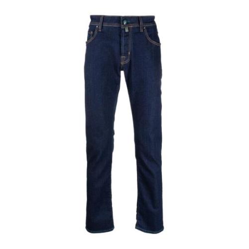 Indigo Blauwe Straight-Leg Jeans Jacob Cohën , Blue , Heren