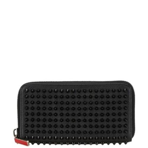 Pre-owned Leather wallets Christian Louboutin Pre-owned , Black , Dame...