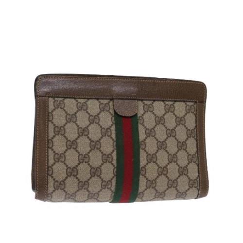 Pre-owned Canvas gucci-bags Gucci Vintage , Beige , Dames