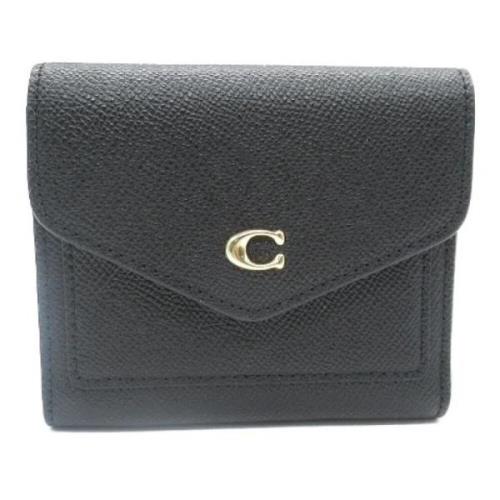 Pre-owned Leather wallets Coach Pre-owned , Black , Dames