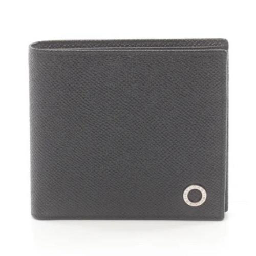 Pre-owned Leather wallets Bvlgari Vintage , Black , Dames