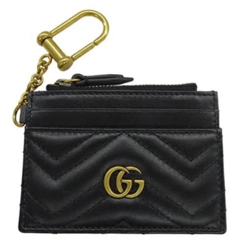 Pre-owned Leather wallets Gucci Vintage , Black , Dames