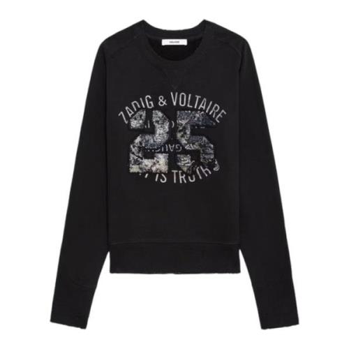 Diamant Sweatshirt Navy Zadig & Voltaire , Blue , Dames