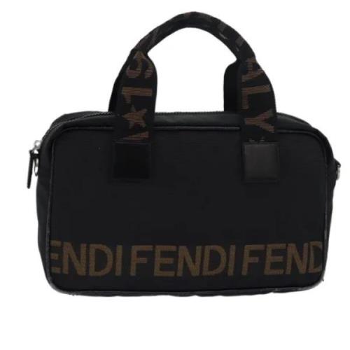 Pre-owned Canvas fendi-bags Fendi Vintage , Black , Dames