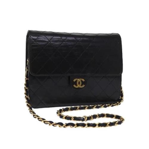 Pre-owned Leather chanel-bags Chanel Vintage , Black , Dames