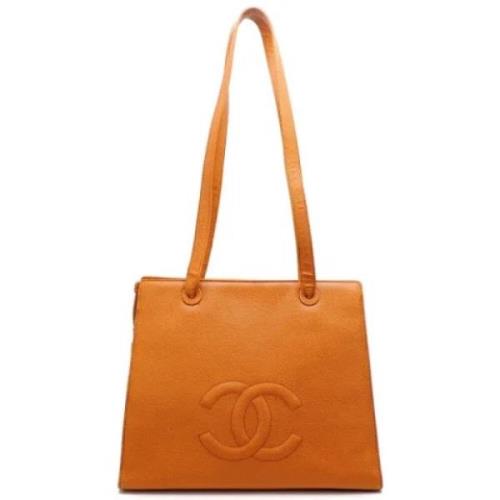 Pre-owned Leather chanel-bags Chanel Vintage , Brown , Dames