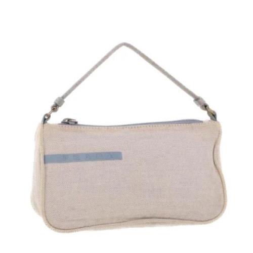 Pre-owned Canvas pouches Prada Vintage , Blue , Dames